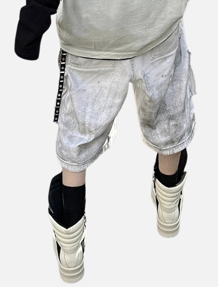 Bermuda Jorts Branco em Algodão Sand